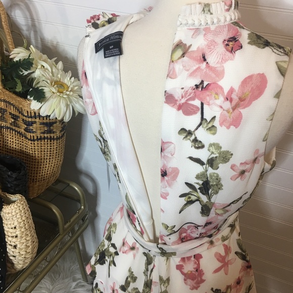 NEW Jessica Howard Ruffle Tiered Floral Midi Dress - Picture 7 of 8